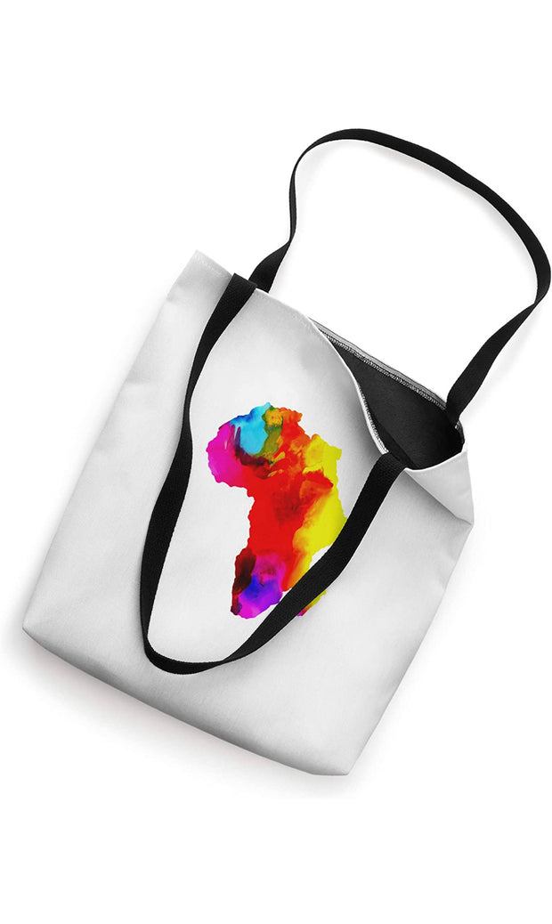 Water Color African Map Tote Bag By Berts