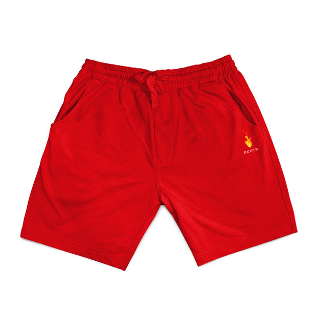 Unisex Red Classic Perfect Fleece Shorts