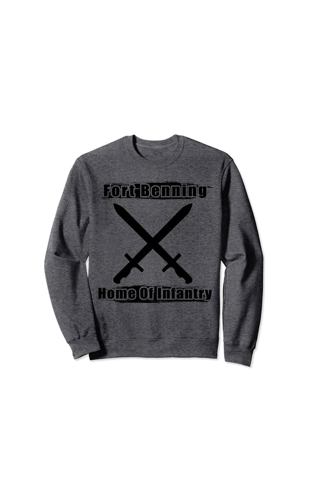 Fort Benning Home of Infantry Military Sweatshirt by Berts