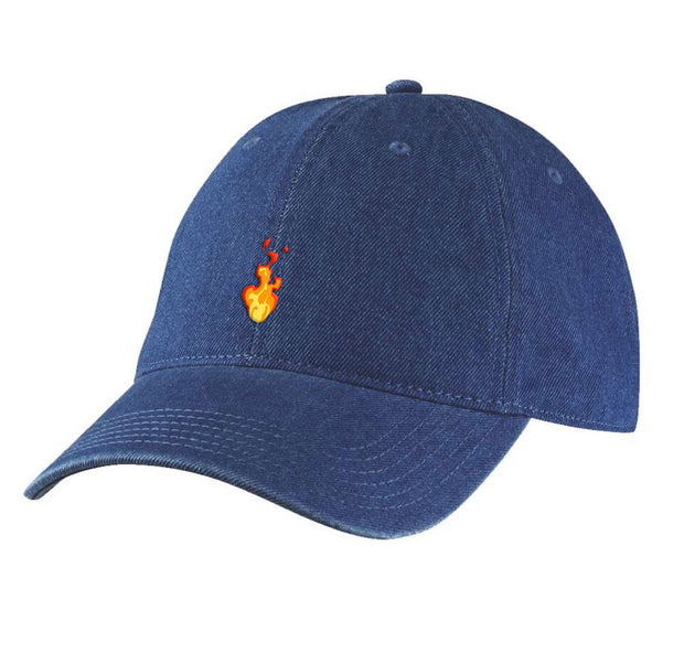 Blue Denim Flame only Hat by Berts