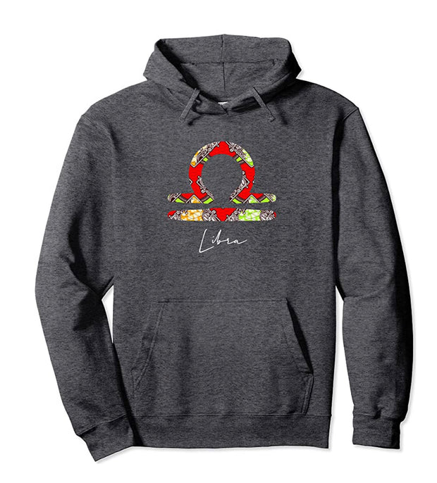 Libra Zodiac Astrology Star Sign Tees By Berts Pullover Hoodie