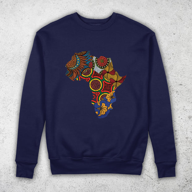 African Map Pullover Sweatshirt by Berts