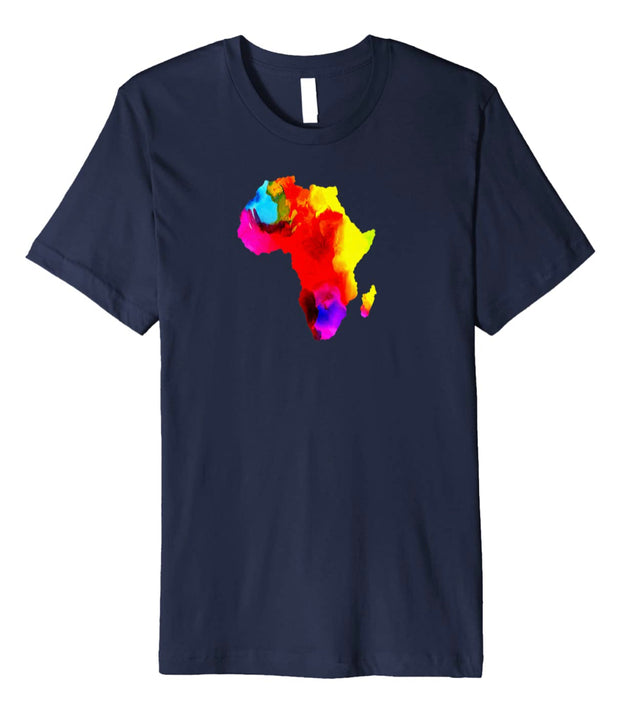 Water Color African Map Paint Design Tops By Berts Premium T-Shirt