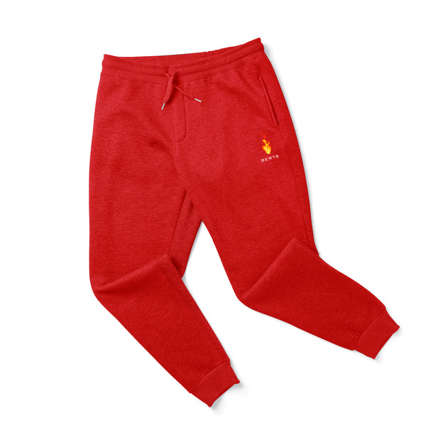 Red Unisex Joggers by Berts