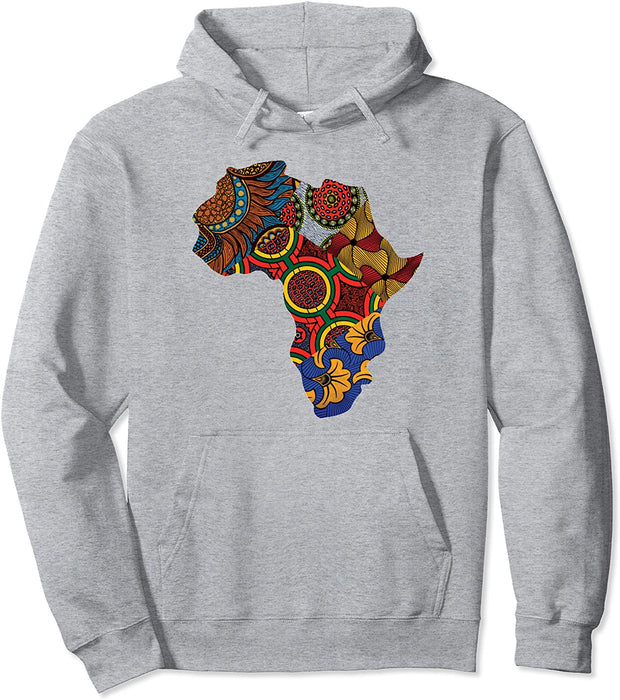 Ankara African Map By Berts Pullover Unisex Hoodie