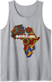 MotherLand African map Tees By Berts Men Tank Top