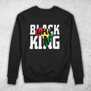 Black king Pullover Sweatshirt by Berts