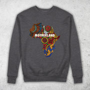 Motherland Africa Map Pullover Sweatshirt By Berts