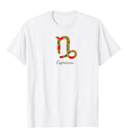 Capricorn Zodiac Astrology Star Sign Tees By Berts T-Shirt