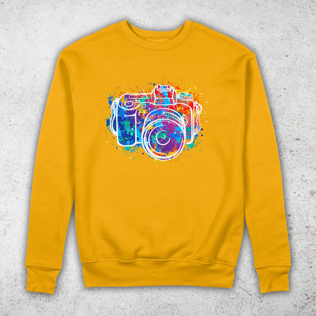 Camera Pullover Sweatshirt by Berts