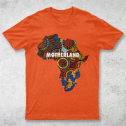 Motherland African Map Short Sleeve T-Shirt by Berts