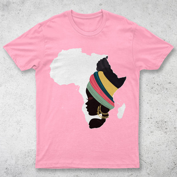 Afro Woman Short Sleeve T-Shirt by Berts