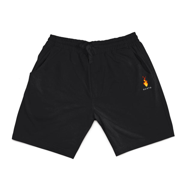 Unisex Black Classic Perfect Fleece Shorts